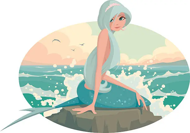 Vector illustration of Mermaid