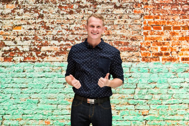 istock Caucasian male wearing jeans 1215000448