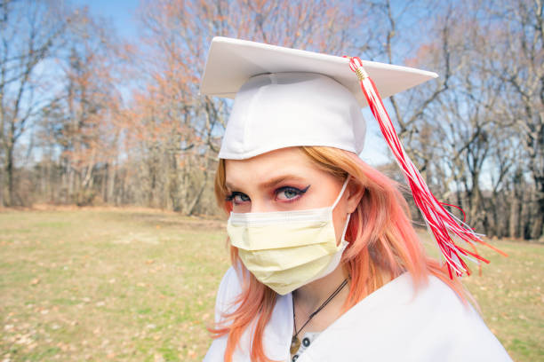 istock Sad Social Distancing Graduate 1215002560