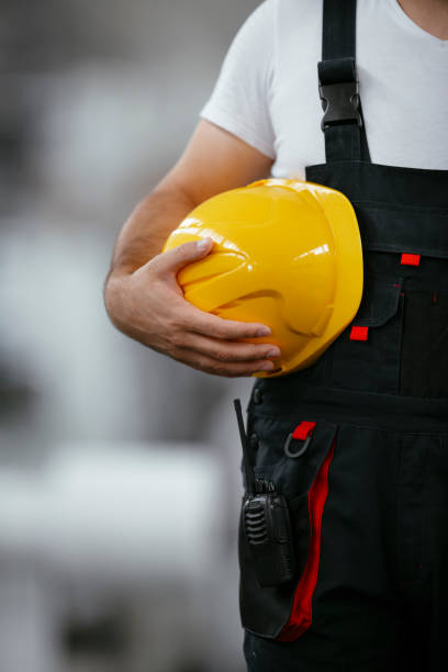 istock Close-up of a yellow helmet 1215008768