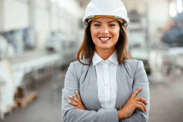 istock Female engineer in factory 1215008807