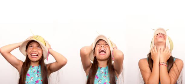 Little girl yelling