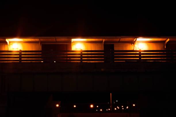 istock Train station at night 1215017219