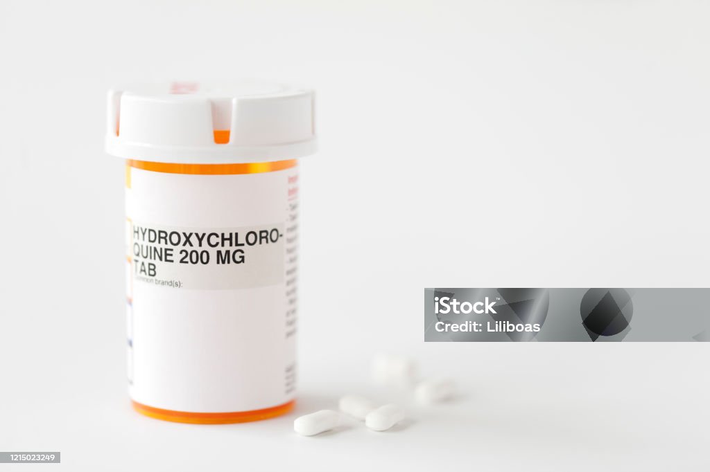 Hydroxychloroquine Medicine Hydroxychloroquine Medicine Isolated on White Hydroxychloroquine Stock Photo