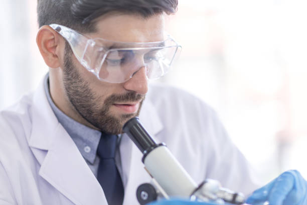 istock Male scientists is experimenting with chemicals in the laboratory. 1215024845