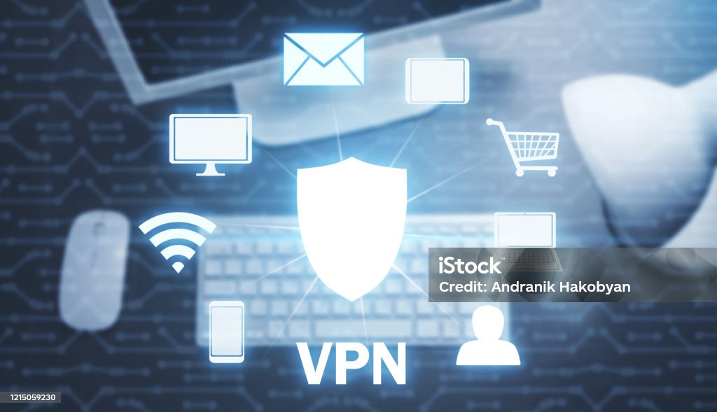 VPN-koncept. Business. Internet. Teknik - Royaltyfri VPN Bildbanksbilder