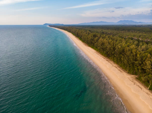 istock High angle view, Thai Mueang beach in Phang Nga province, Thailand 1215059939