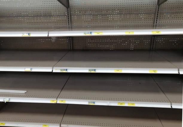 istock store shelf empty for panic purchases for quarantine due to covid-19 or coronavirus 1215060102