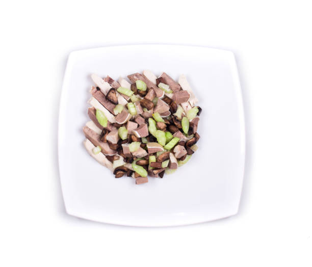 istock Delicious salad with beef tongue. 1215068244