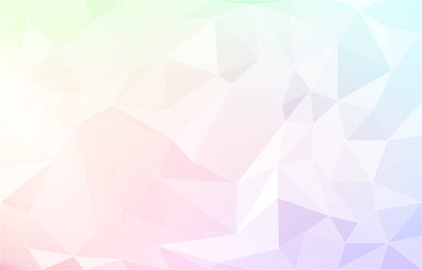 背景素材、ポリゴン状の虹のグラデーション - 平面形点のイラスト素材／クリップアート素材／マンガ素材／アイコン素材
