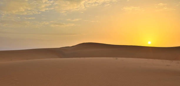 istock Sundown in desert. Desert background. 1215081980