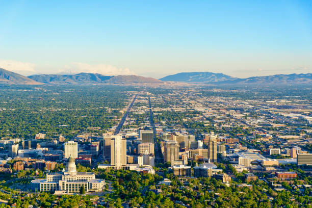 istock Dusk over Salt Lake City 1215084402