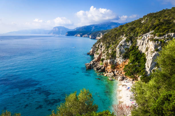 Cala Fuili beach in Orosei Golf, Sardinia, Italy