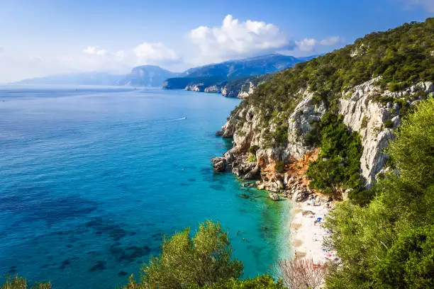 Cala Fuili beach in the Golf of Orosei, Sardinia, Italy