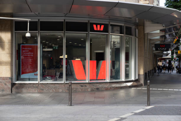 Westpac Banking Corporation on George street, is an Australian bank and financial services provider. Australia ; 26-03-2020 stock photo