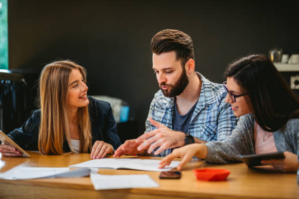 istock Young business people on meeting 1215094813