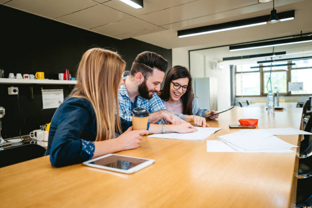 istock Young business people on meeting 1215094833