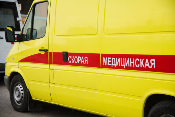 istock Coronavirus covid 19. Ambulances are ready to leave 1215099977