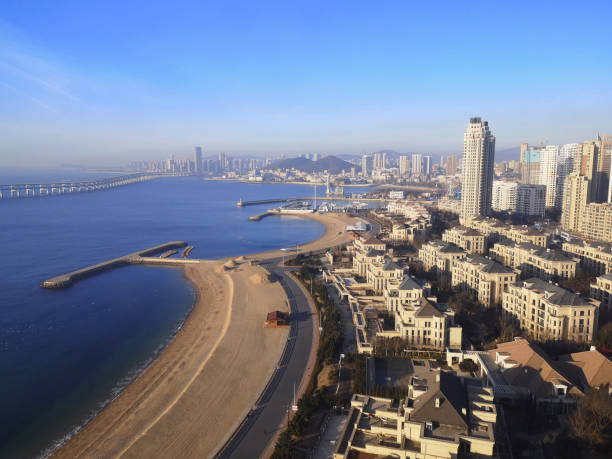 Dalian coast panorama, Liaoning Coastline of Dalian, Liaoning Province, China. shenyang stock pictures, royalty-free photos & images