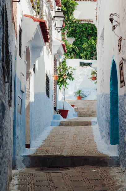 istock OLD STREETS MOROCCO CITY CHAOUEN 1215106687