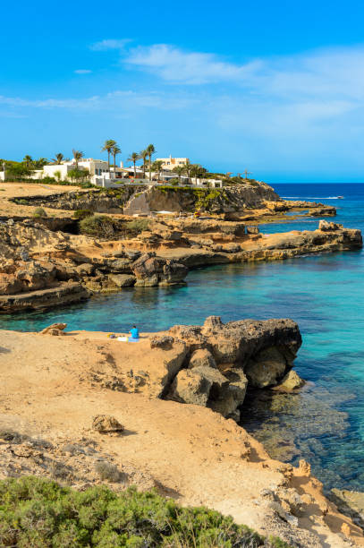 Cala Canta, Ibiza, Spain stock photo