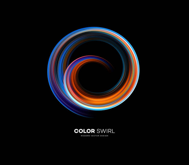 istock Color bright swirl organic 3d shape. Colored flow Trend design for web pages, posters, flyers, booklets, magazine covers, presentations. Vector illustration 1215108151