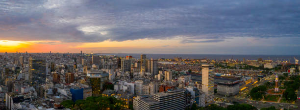 istock Buenos Aires cityscape in sunset 1215121317