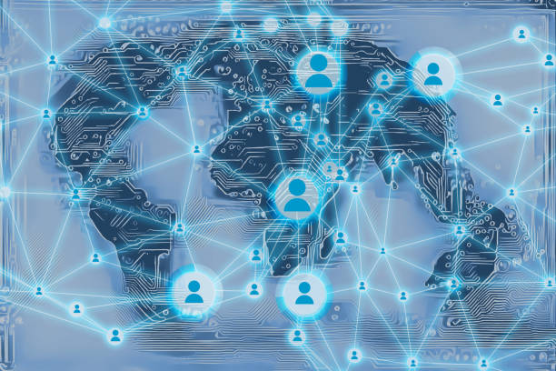 istock Global network of remote working professionals 1215121364