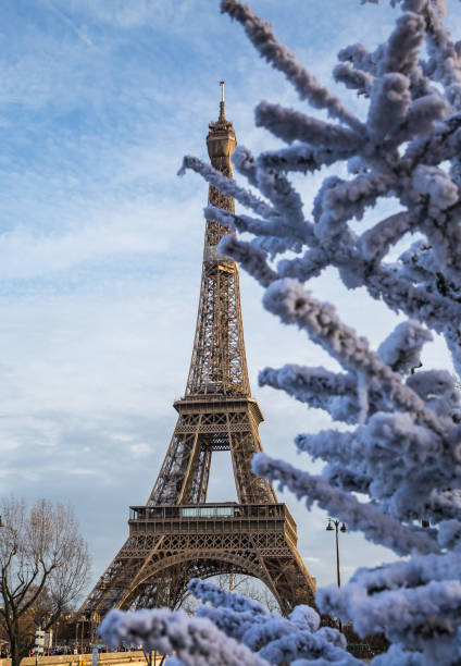 istock Street with view on the famous paris eiffel tower . 1215124029