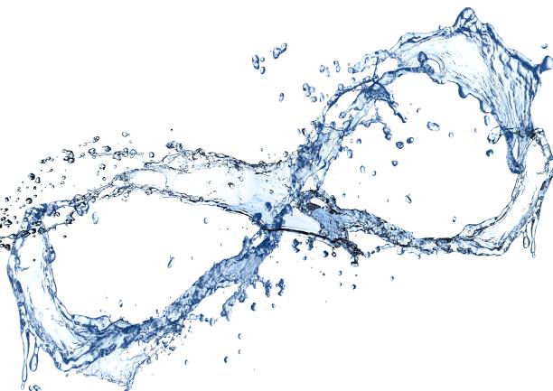 istock Abstract background of blue splashes 1215125052