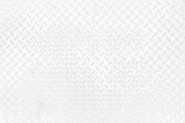 istock Old white metal diamond texture background. 1215126240