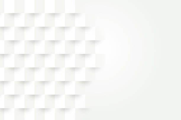 istock Abstract white geometric background. For design or advertising. 3D illustration pattern. 1215126368