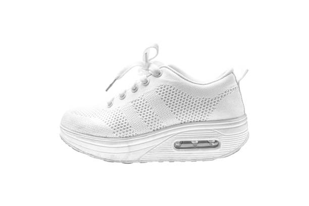 White sneaker Isolated on white background with clipping path.