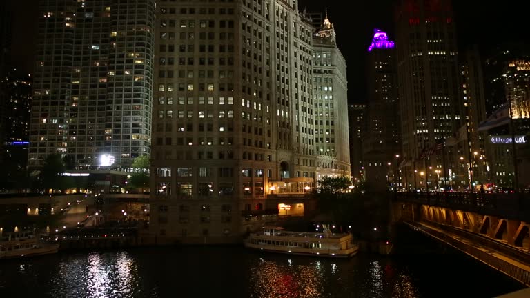 The famous Michigan Avenue in Chicago, Illinois, USA