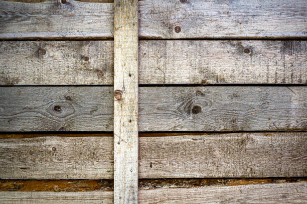 istock Old wood plank texture for background 1215127843