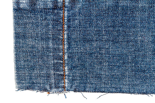 istock Piece of dark blue jeans fabric 1215128047