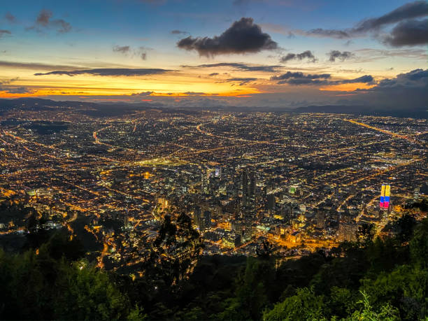 Montserrate view in Bogota, Colombia, South America