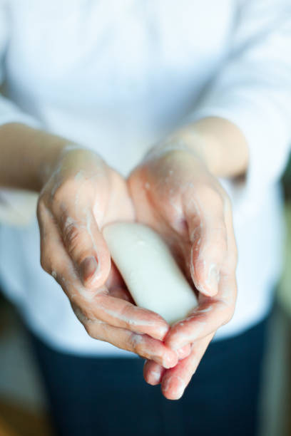 istock Washing hands. Rubbing with a soap. 1215135735