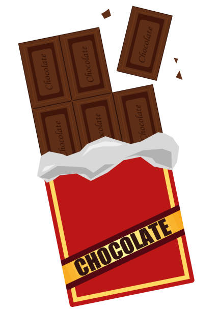 Chocolate Candy Vector Illustration Stock Illustration - Download Image Now  - Chocolate Bar, Cartoon, Advertisement - iStock