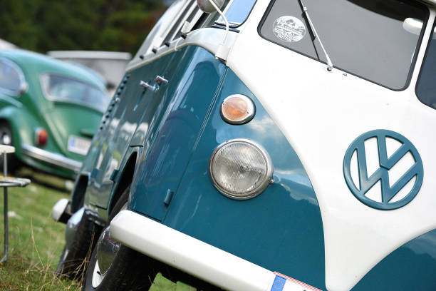 VW classic cars on the Postalm (Salzburg, Austria) - Every year in September lovers of VW classic cars with a rear engine meet at the Postalm in Salzburg (Austria).