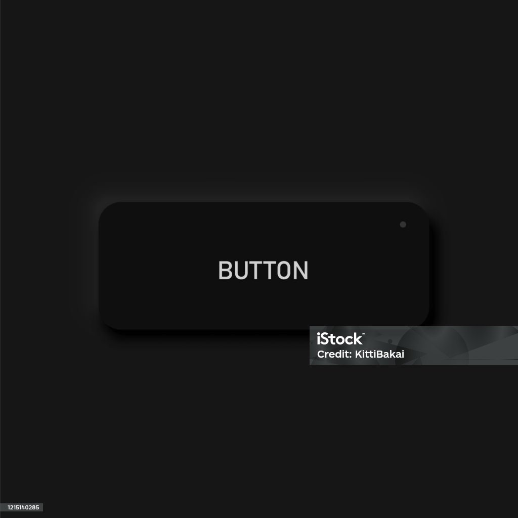 Very High Detailed Black User Interface Button For Websites And Mobile ...
