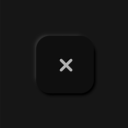 Very High Detailed Black User Interface Button For Websites And Mobile ...