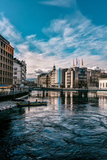 istock River Arve Flowing Through Geneva, Switzerland 1215141157