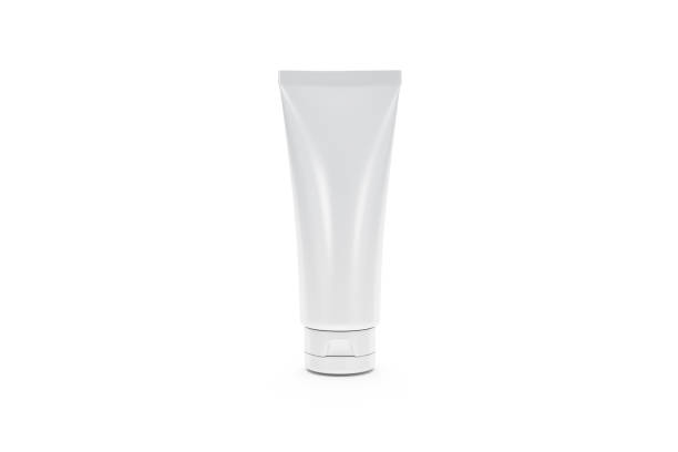 istock 3D Rendering of Blank Cosmetic Product Mock Up Template on White 1215142606