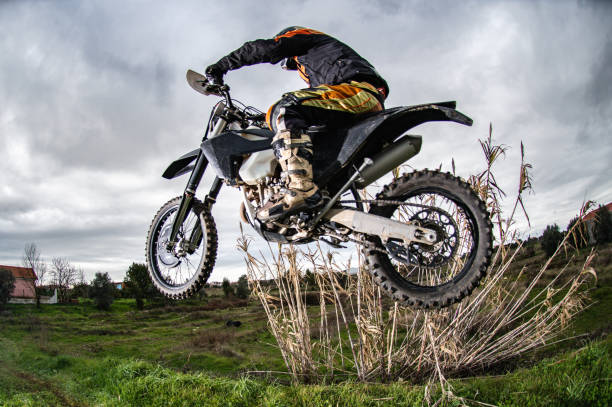 istock Enduro bike rider 1215143095