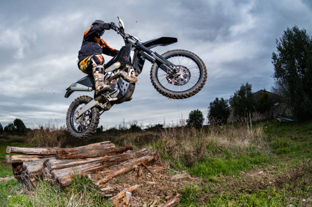 istock Enduro bike rider 1215144727