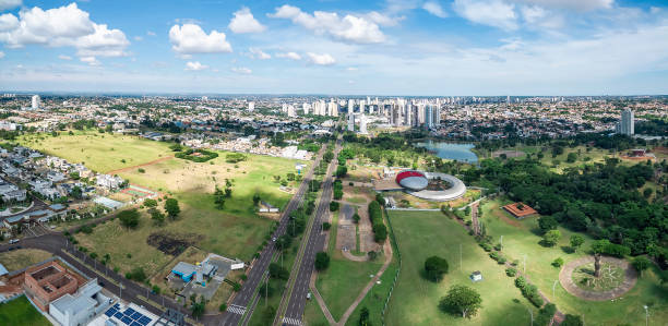 Aerial view of Campo Grande MS Brazil stock photo
