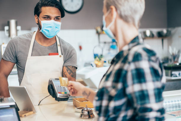 istock Contactless payment and Coronavirus 1215146409