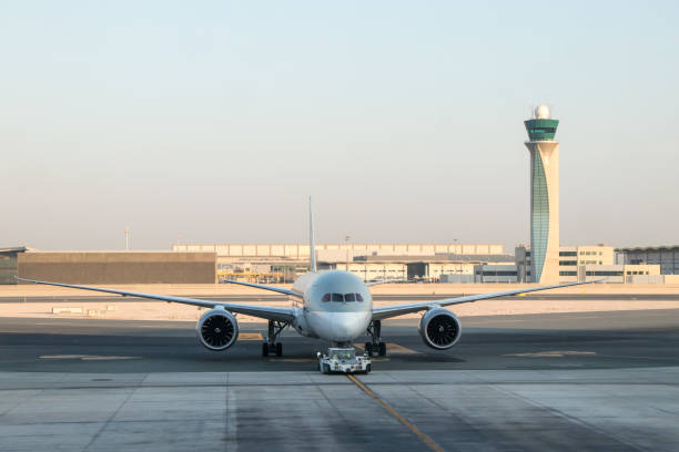 qatar airways boeing 787 dreamliner - boeing 787 qatar airways airplane aerospace industry photos et images de collection