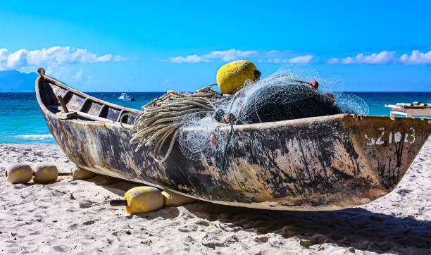 istock Fishing Boat, Seychelles 1215165100